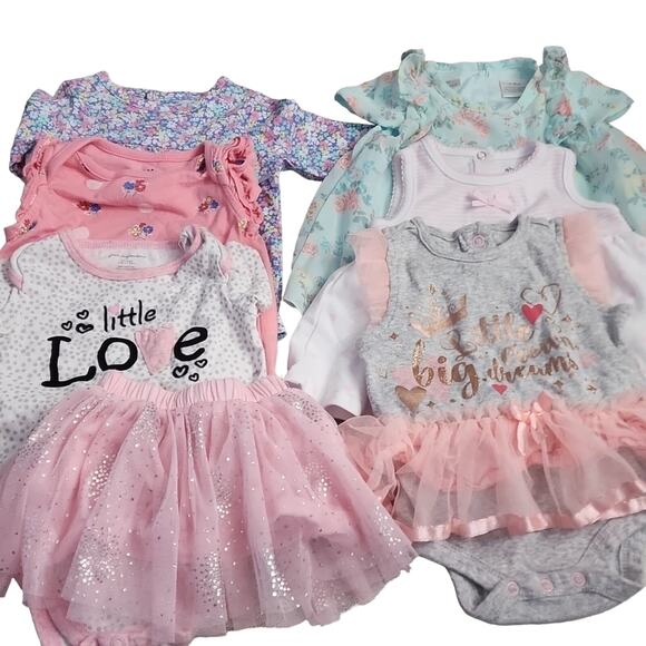 Bundle of 3-6 month Girls Clothing, 6pc - Picture 1 of 8